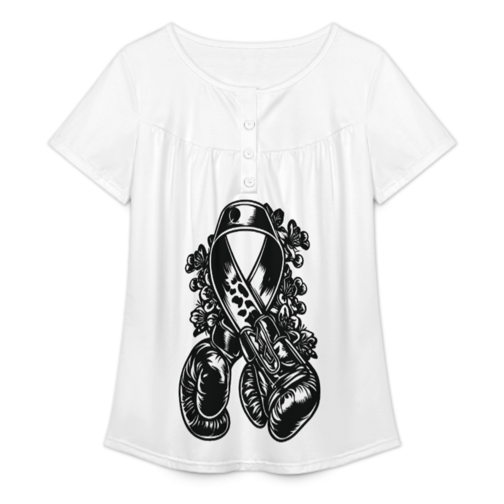 Pink Ribbon Boxing Gloves Graphic Tee, Breast Cancer Awareness Shirt, Floral Fighter Strength Top, Inspirational Women’s Graphic T-Shirt, Hope Survivor Support Apparel(z477)
