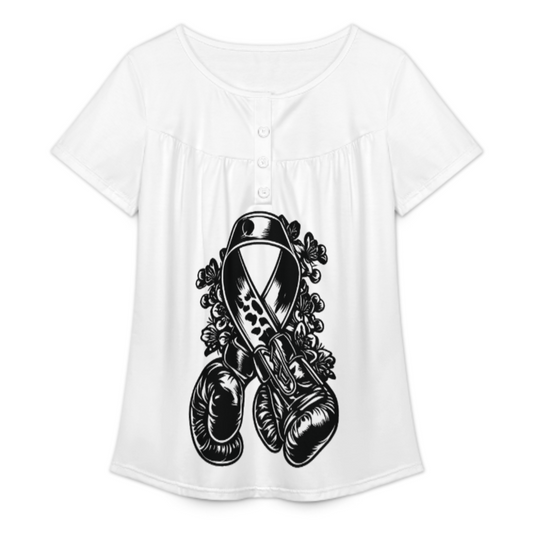 Pink Ribbon Boxing Gloves Graphic Tee, Breast Cancer Awareness Shirt, Floral Fighter Strength Top, Inspirational Women’s Graphic T-Shirt, Hope Survivor Support Apparel(z477)