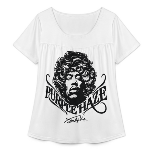 Vintage Psychedelic Rock Graphic Tee, Retro Music Inspired Shirt, Classic Guitar Culture Apparel, Boho Festival Aesthetic Top, Artistic Monochrome Women’s T-Shirt(z495)