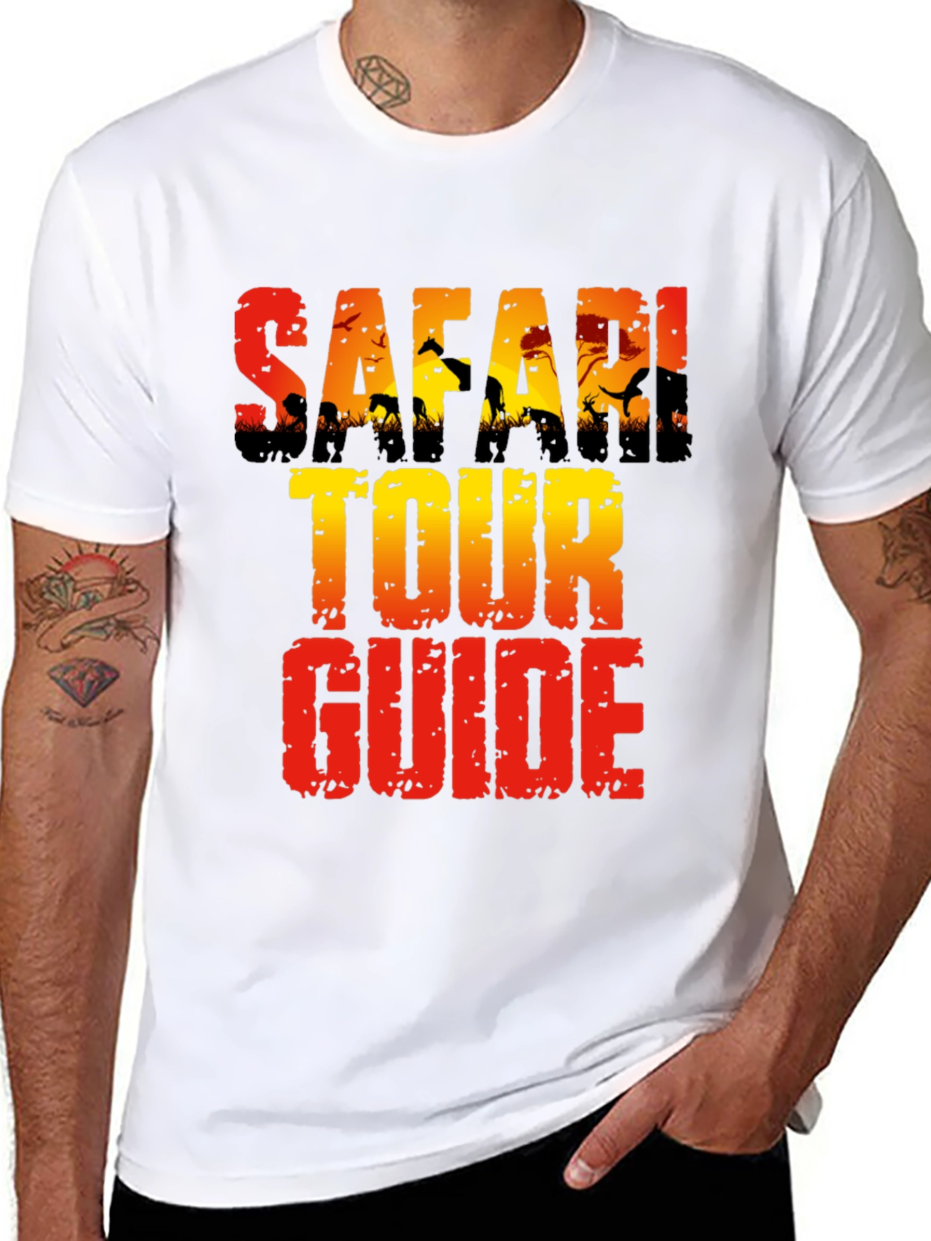 Safari Tour Guide T-Shirt - Adventure Awaits!