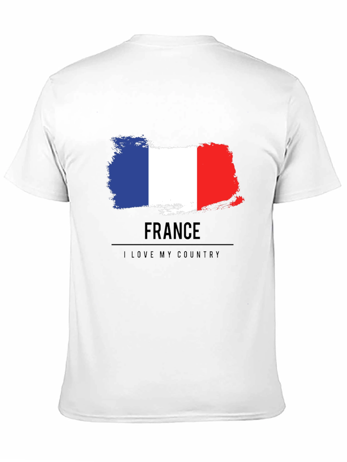 France Flag T-Shirt - I Love My Country Tee