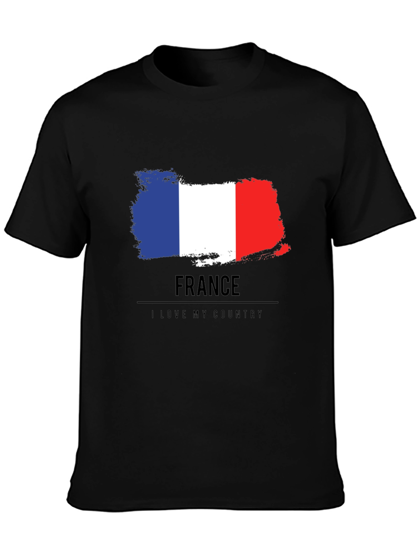 France Flag T-Shirt - I Love My Country Tee