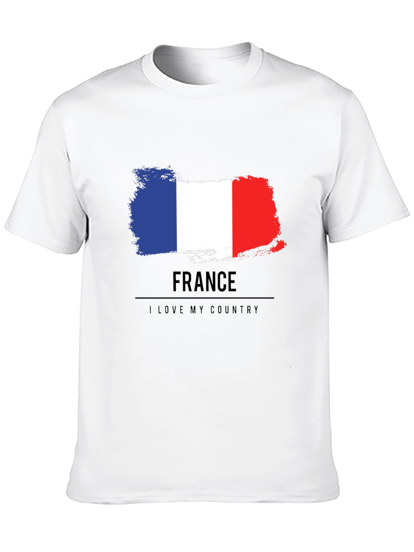 France Flag T-Shirt - I Love My Country Tee