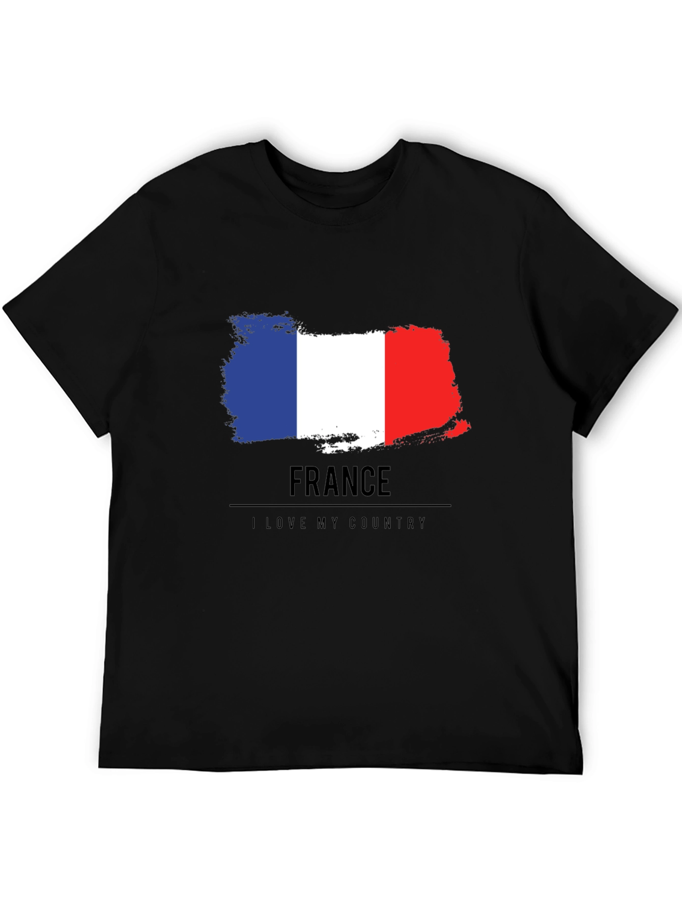 France Flag T-Shirt - I Love My Country Tee