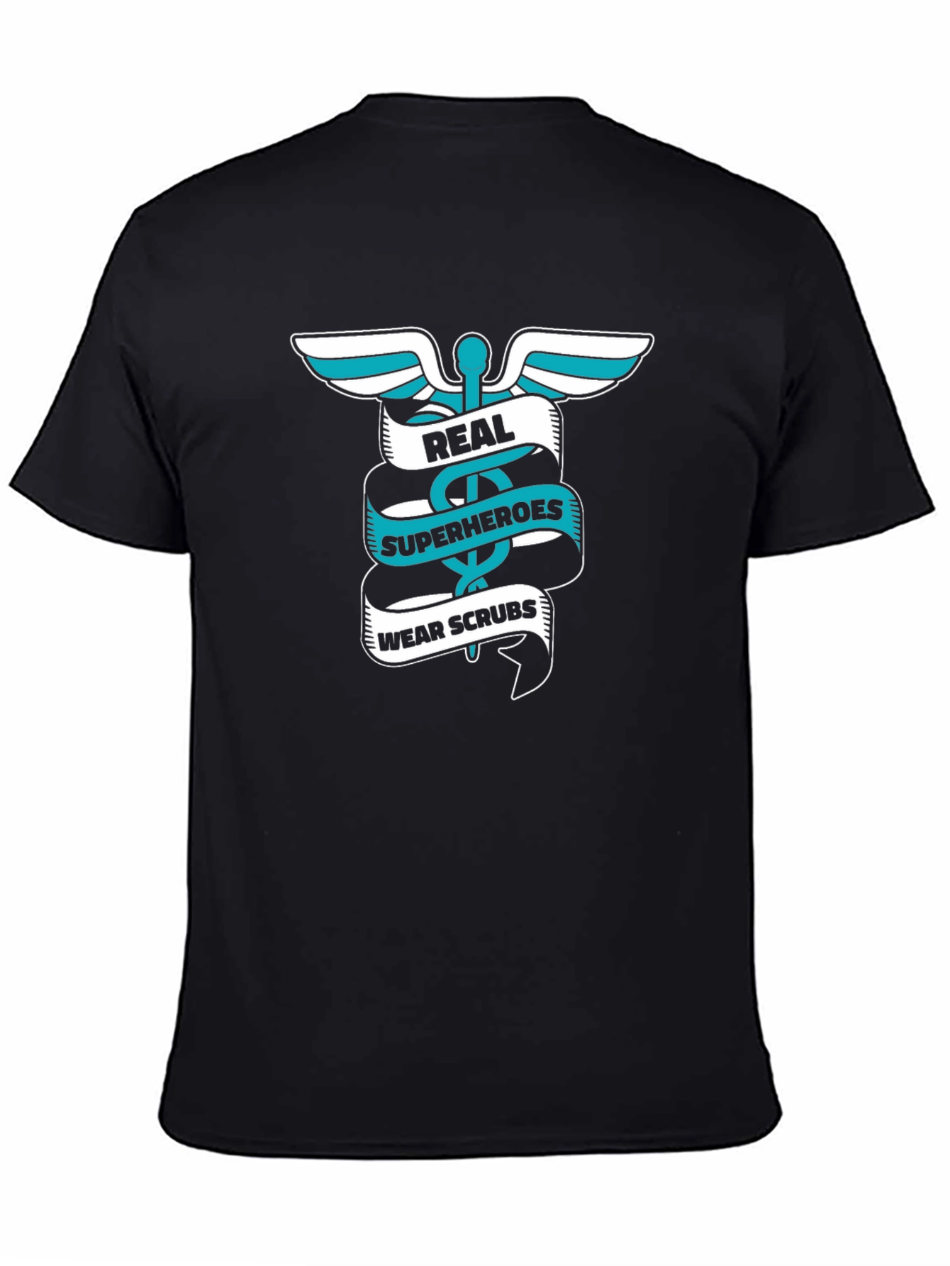 Real Superheroes Wear Scrubs Graphic Tee