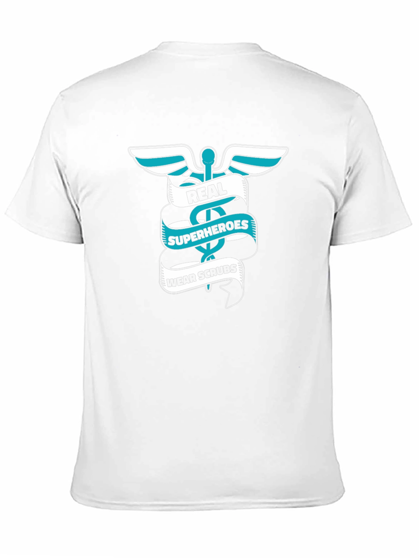 Real Superheroes Wear Scrubs Graphic Tee