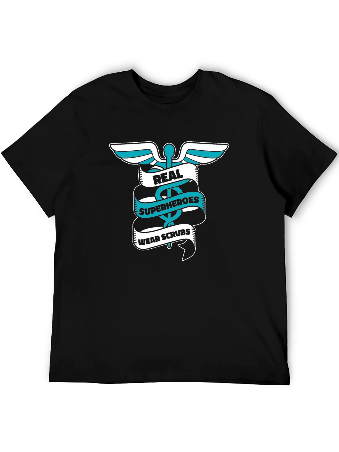 Real Superheroes Wear Scrubs Graphic Tee