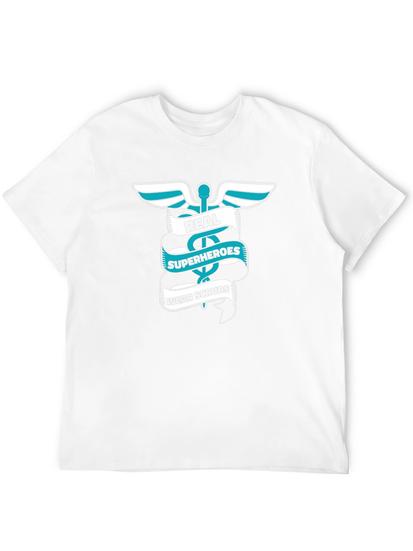 Real Superheroes Wear Scrubs Graphic Tee