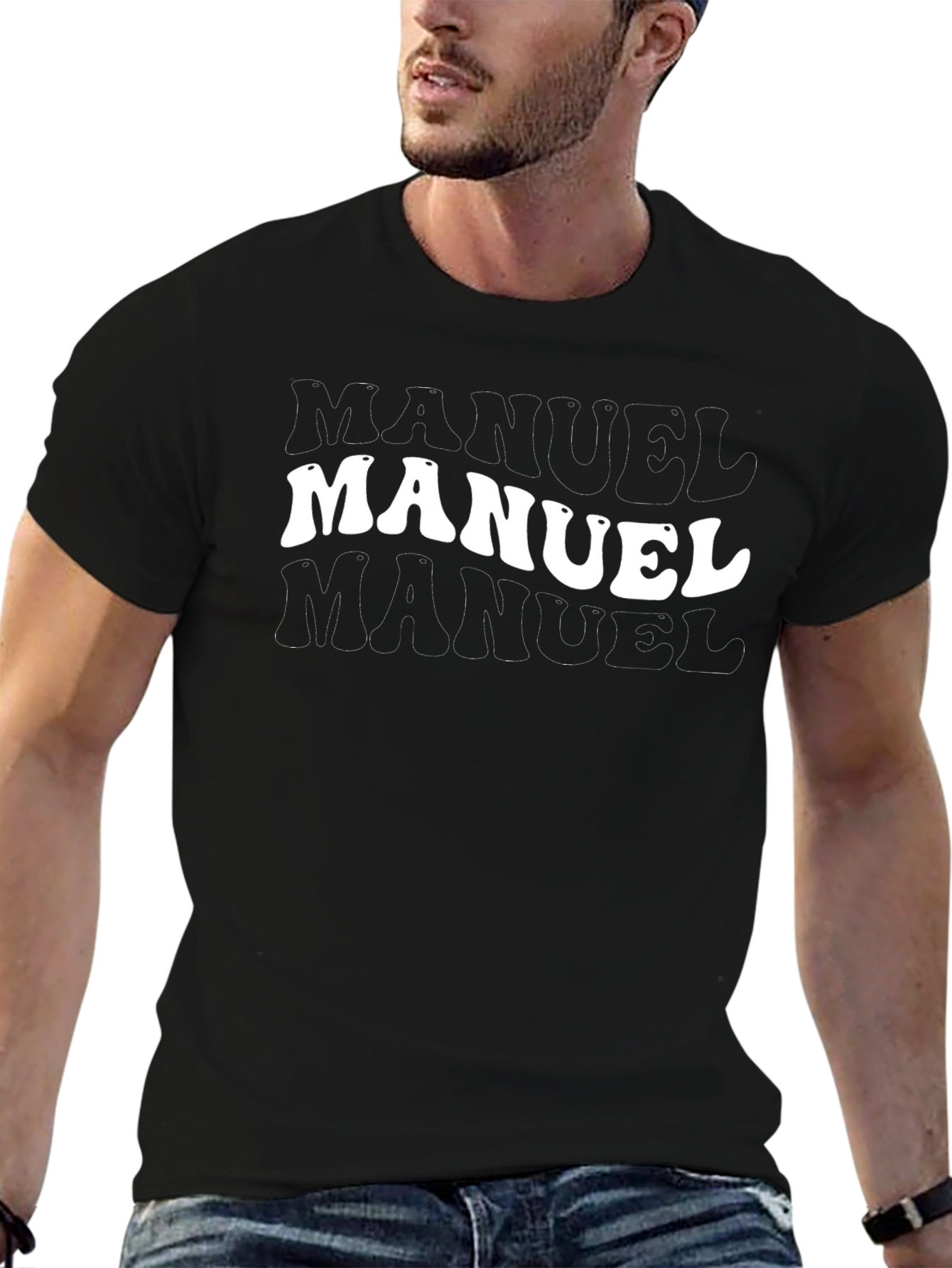 Manuel T-Shirt - Retro Name Design Tee