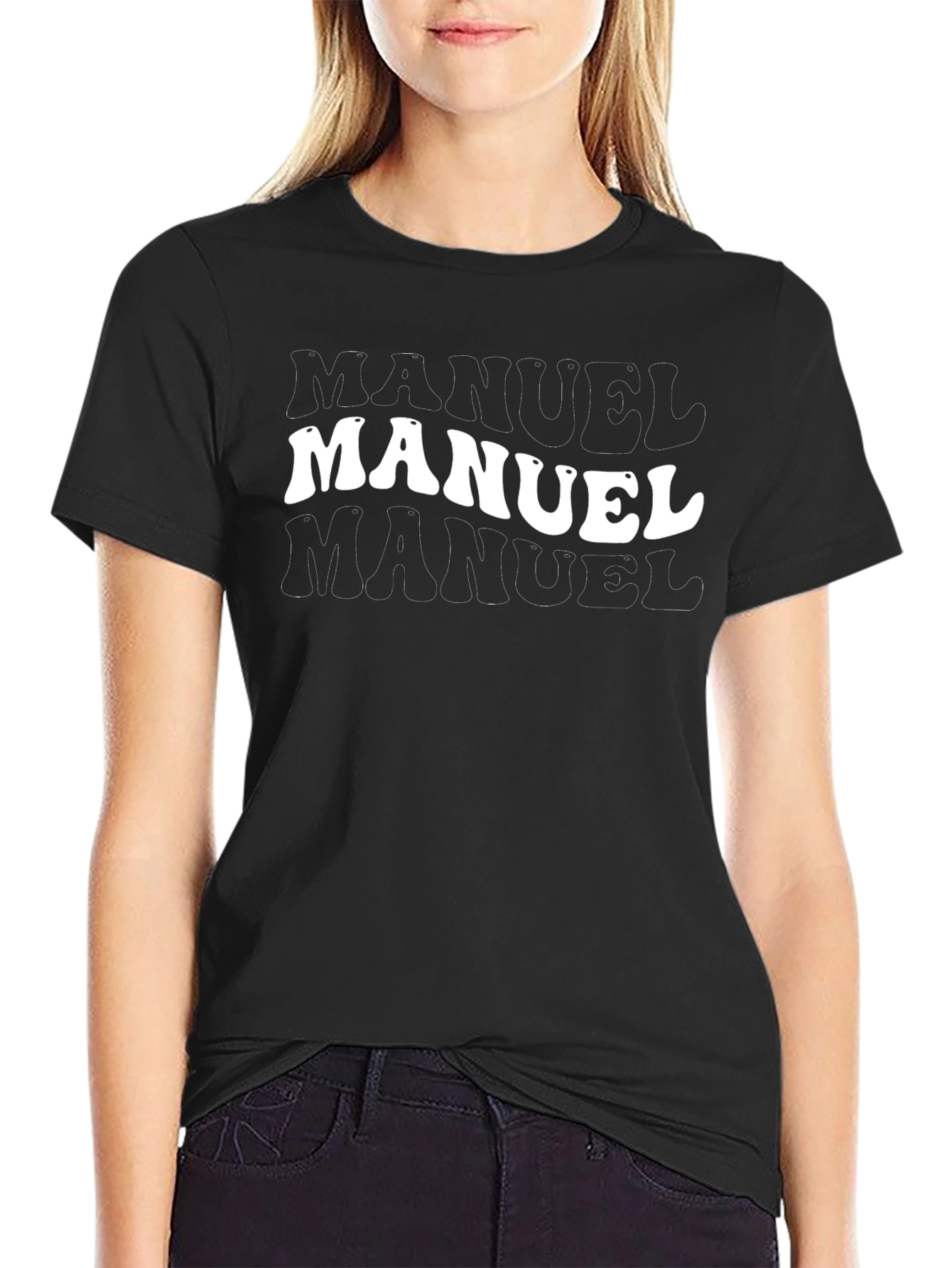 Manuel T-Shirt - Retro Name Design Tee