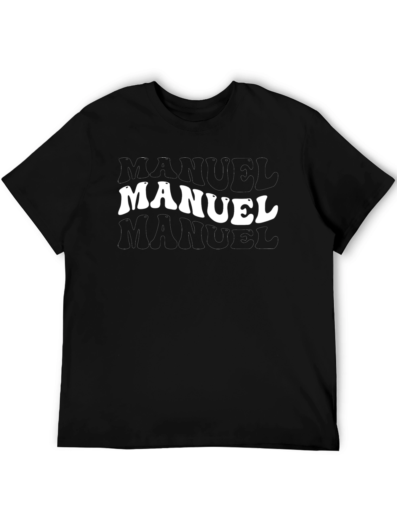 Manuel T-Shirt - Retro Name Design Tee