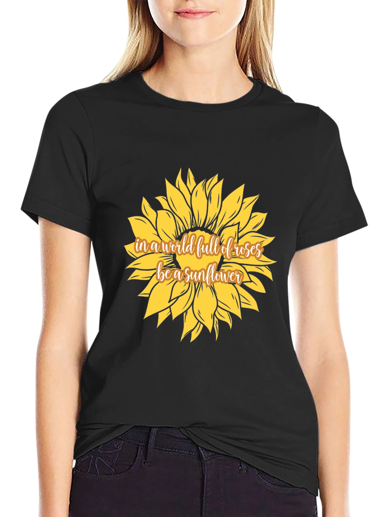 Sunflower Graphic Tee - Be a Sunflower