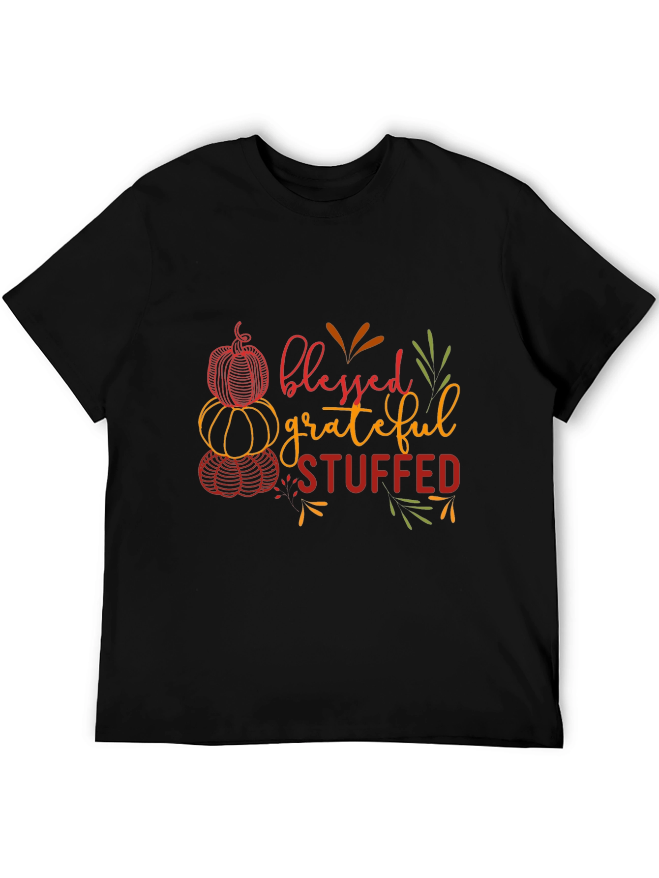 Blessed Grateful Stuffed Thanksgiving T-Shirt