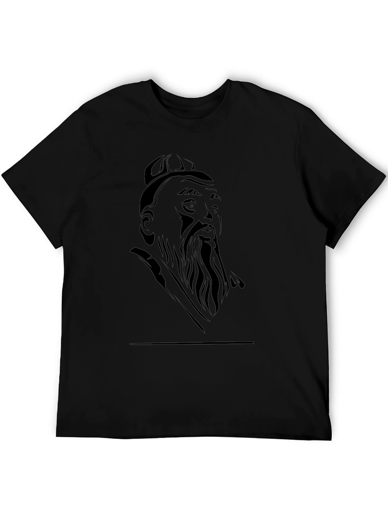 Confucius Graphic Tee - Mens Black T-Shirt