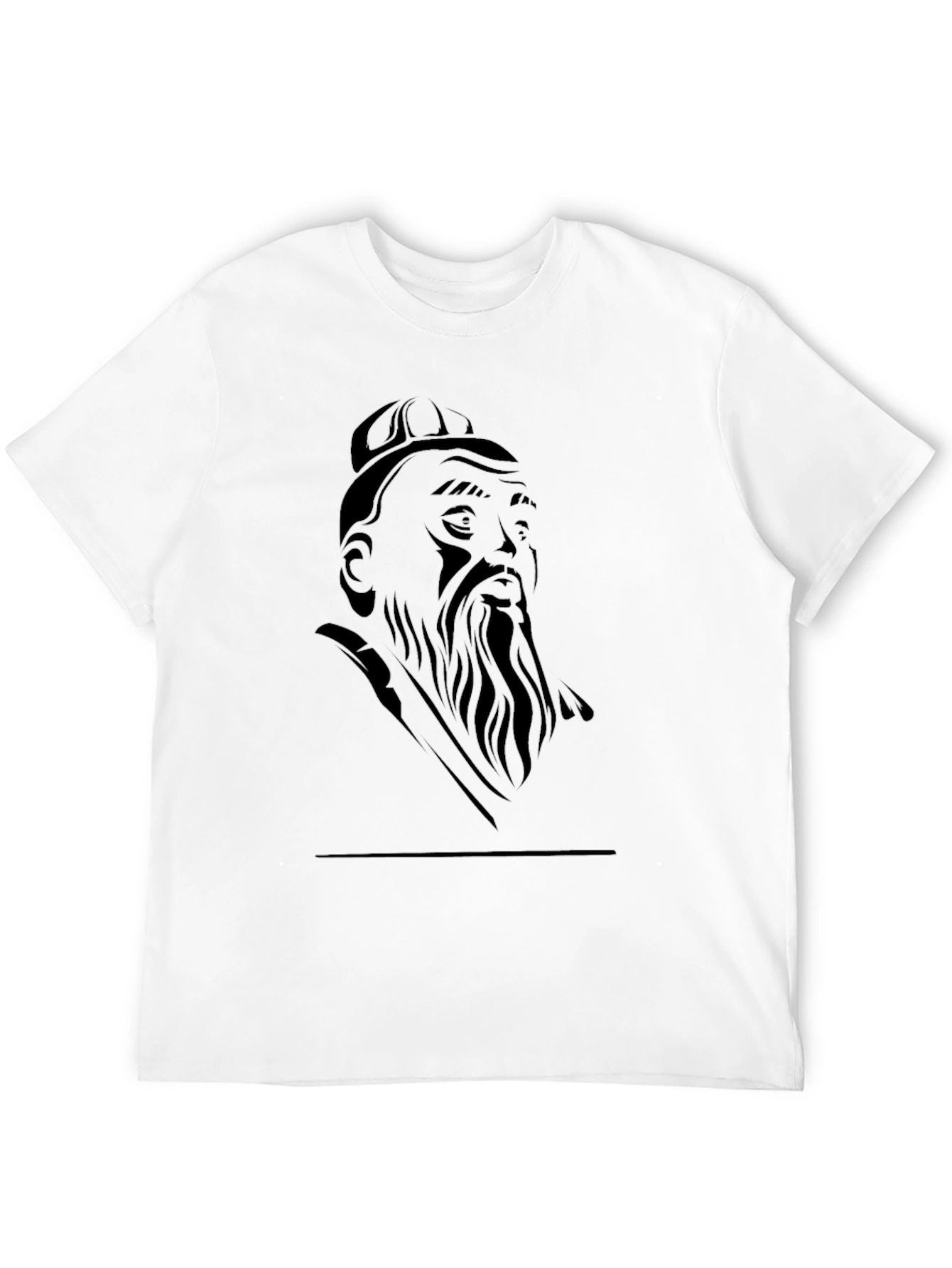 Confucius Graphic Tee - Mens Black T-Shirt