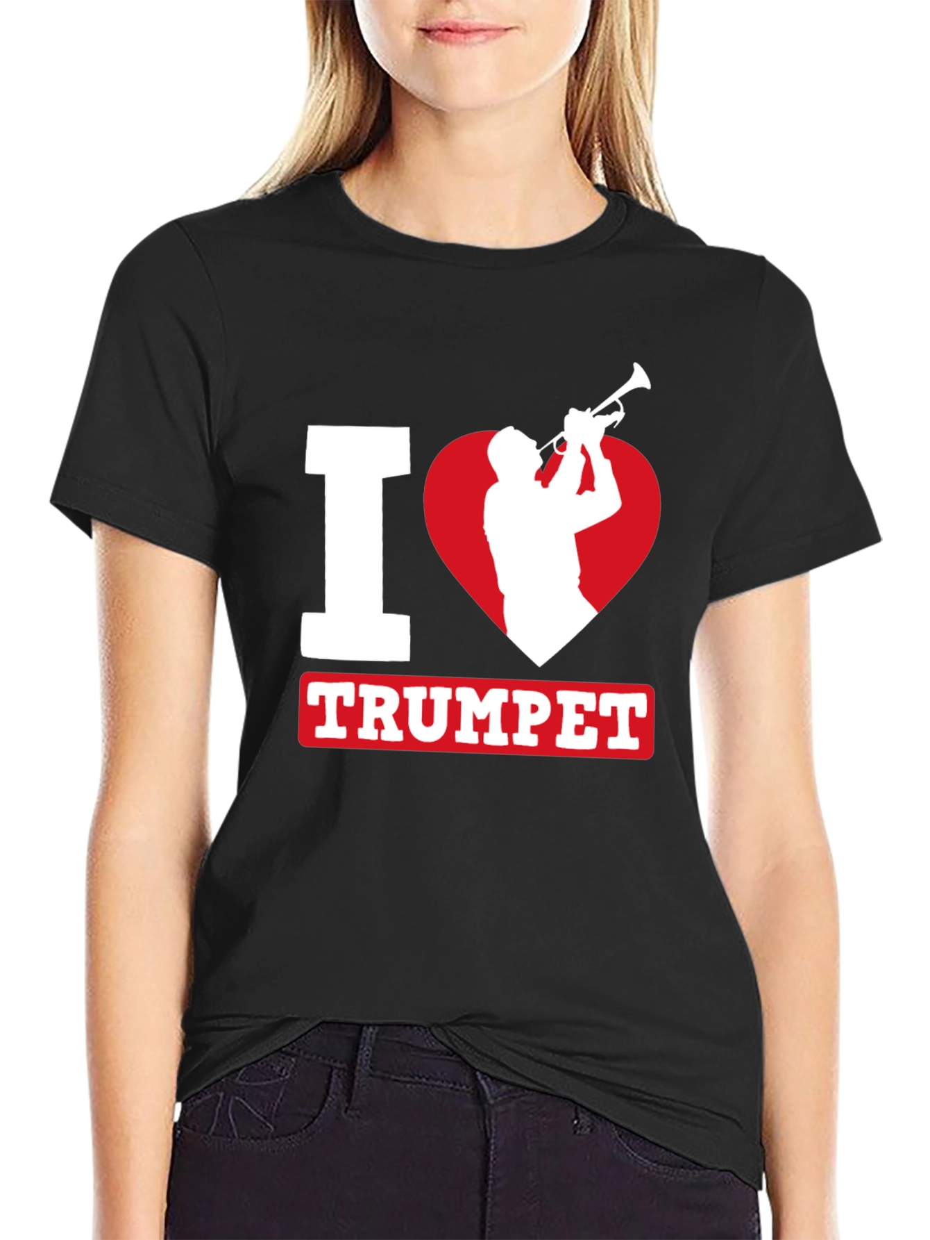 I Heart Trumpet Graphic Tee - Musician T-Shirt