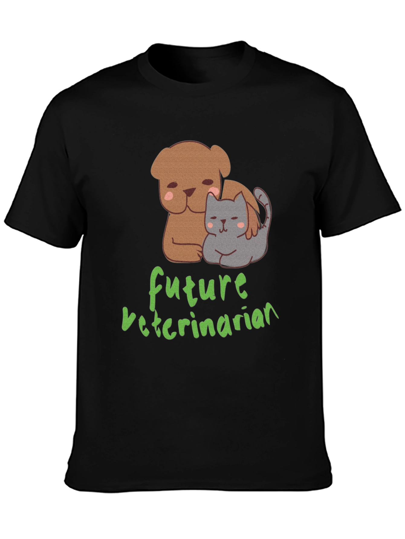 Future Veterinarian T-Shirt: Cute Dog & Cat Design