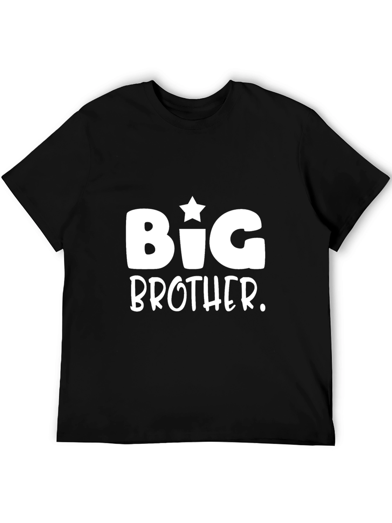 Big Brother Graphic Tee - Black Cotton Shirt