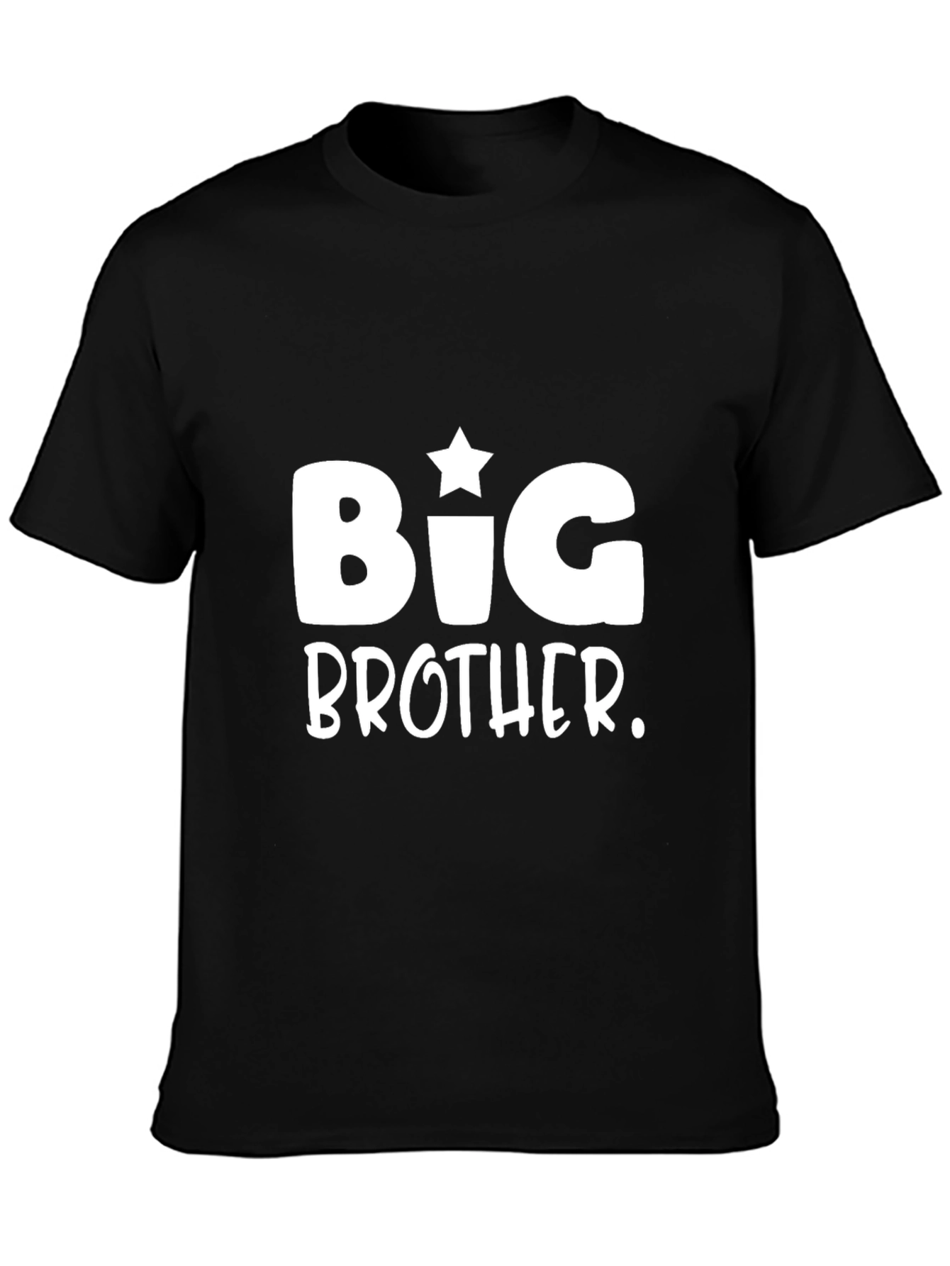 Big Brother Graphic Tee - Black Cotton Shirt