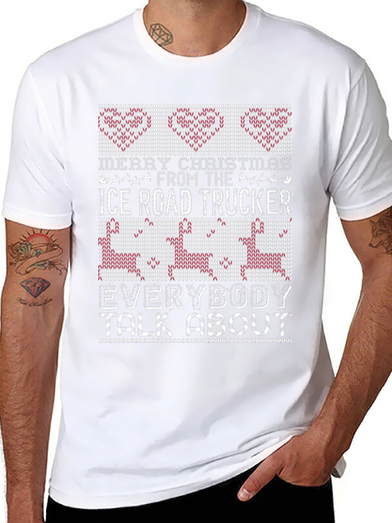 Ice Road Trucker Christmas T-Shirt