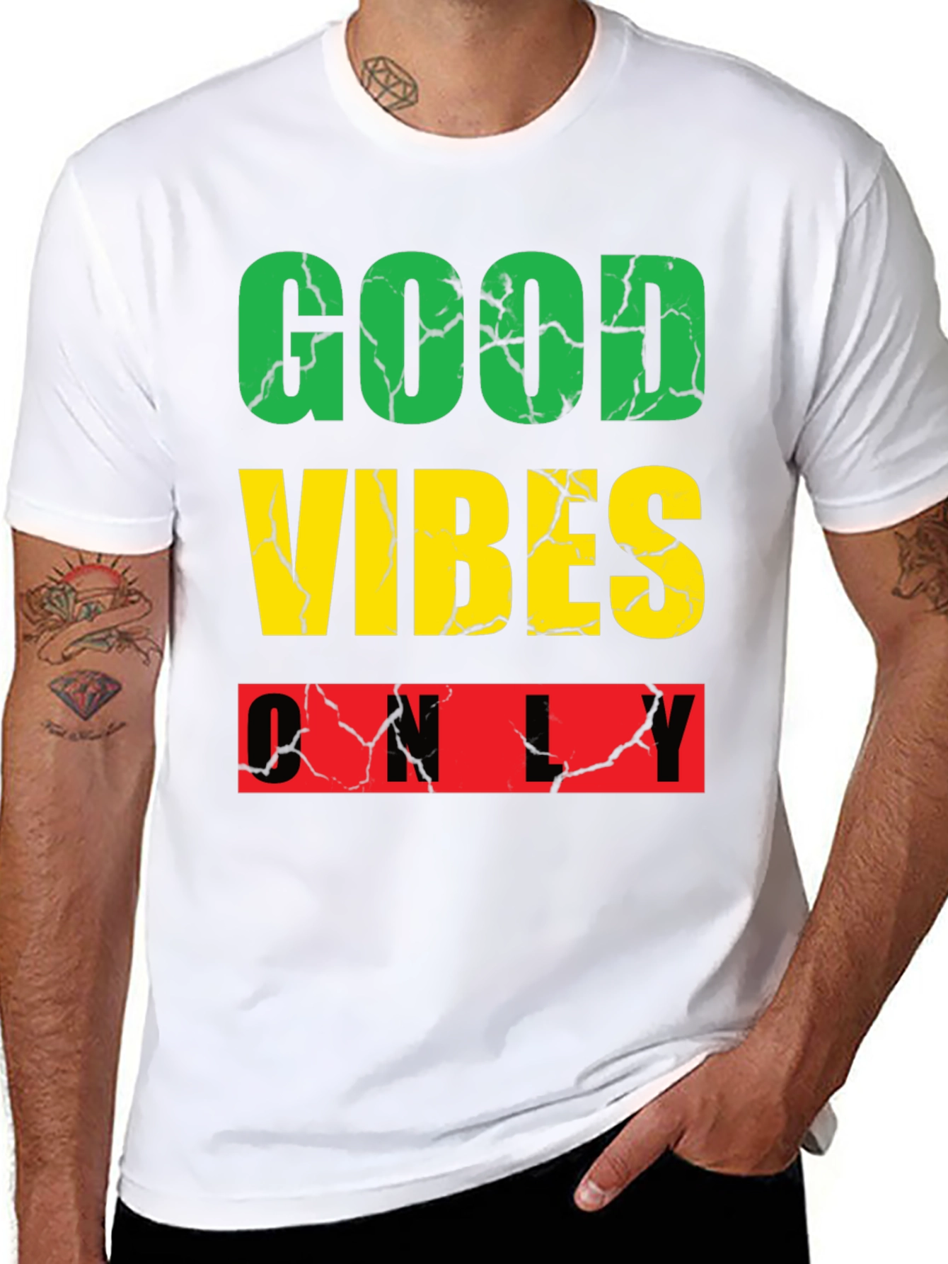 Good Vibes Only Graphic Tee - Black Casual Shirt