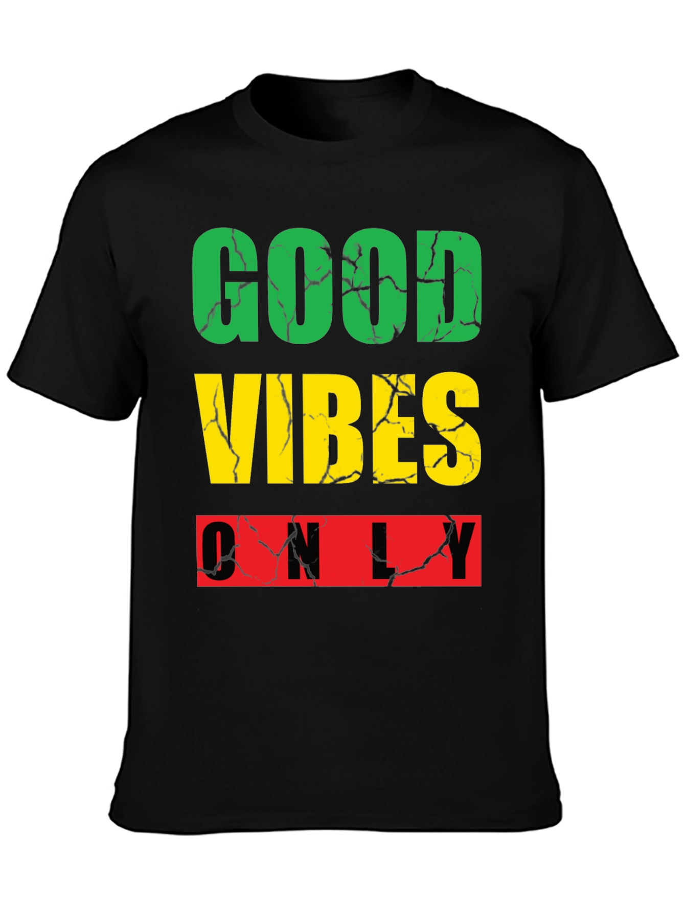 Good Vibes Only Graphic Tee - Black Casual Shirt