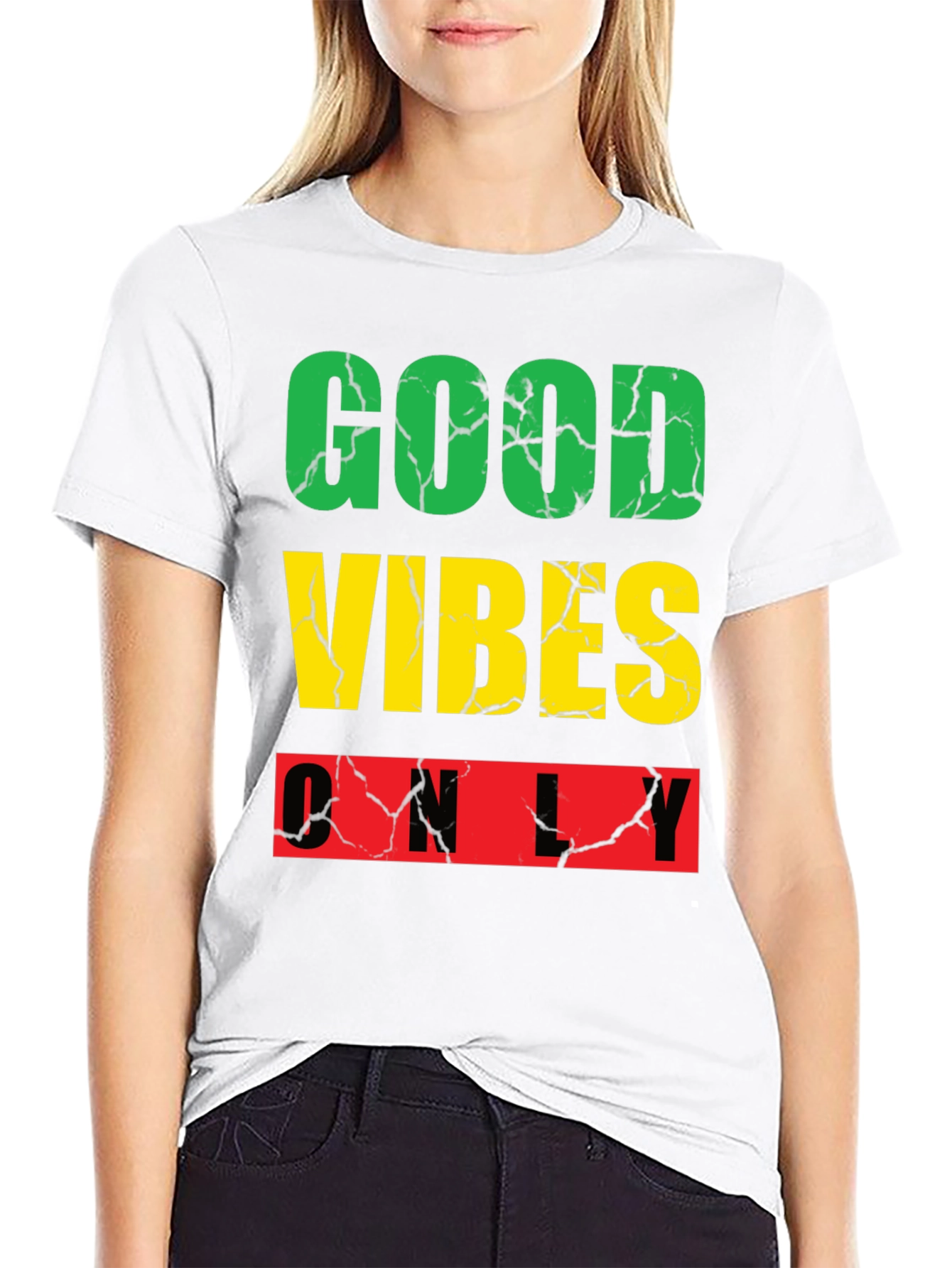 Good Vibes Only Graphic Tee - Black Casual Shirt