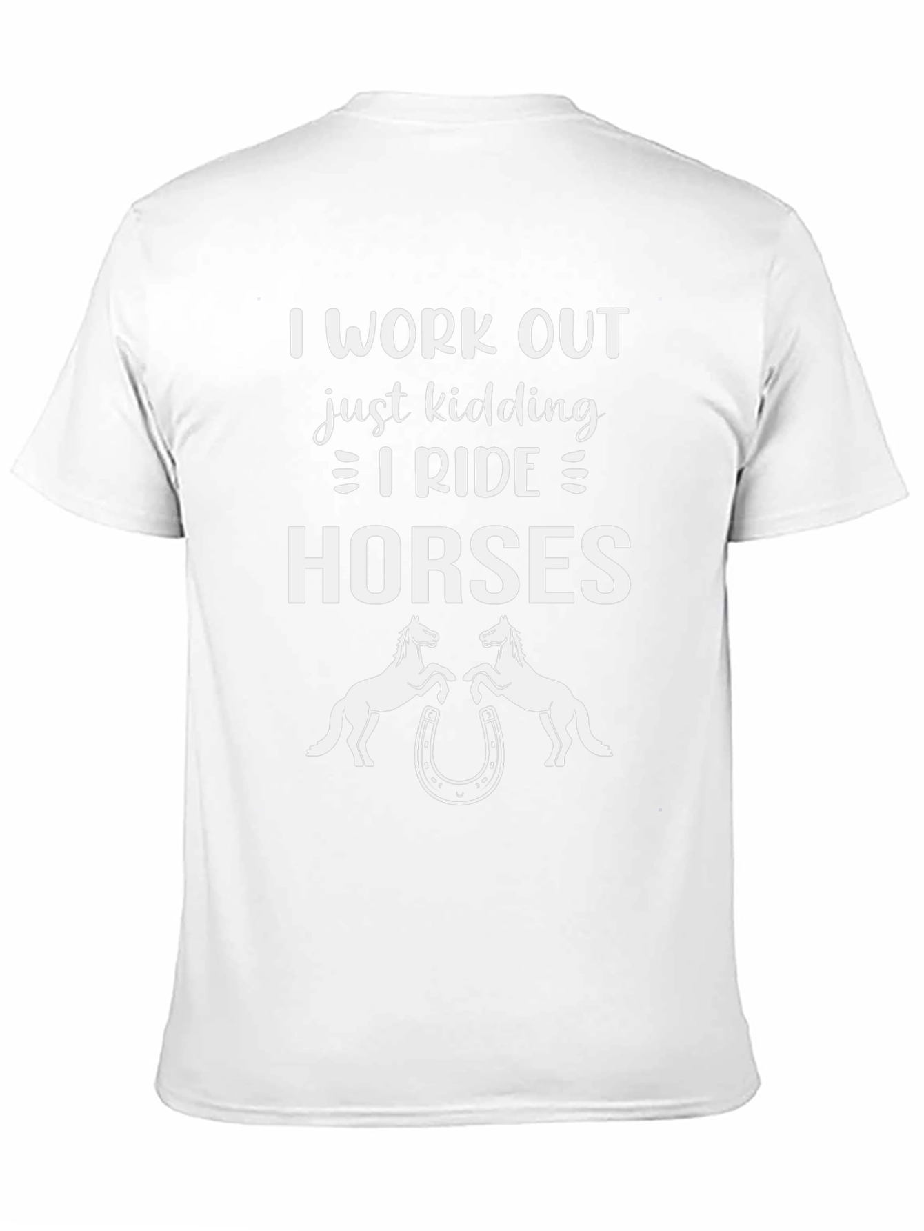 I Ride Horses Black Graphic Tee
