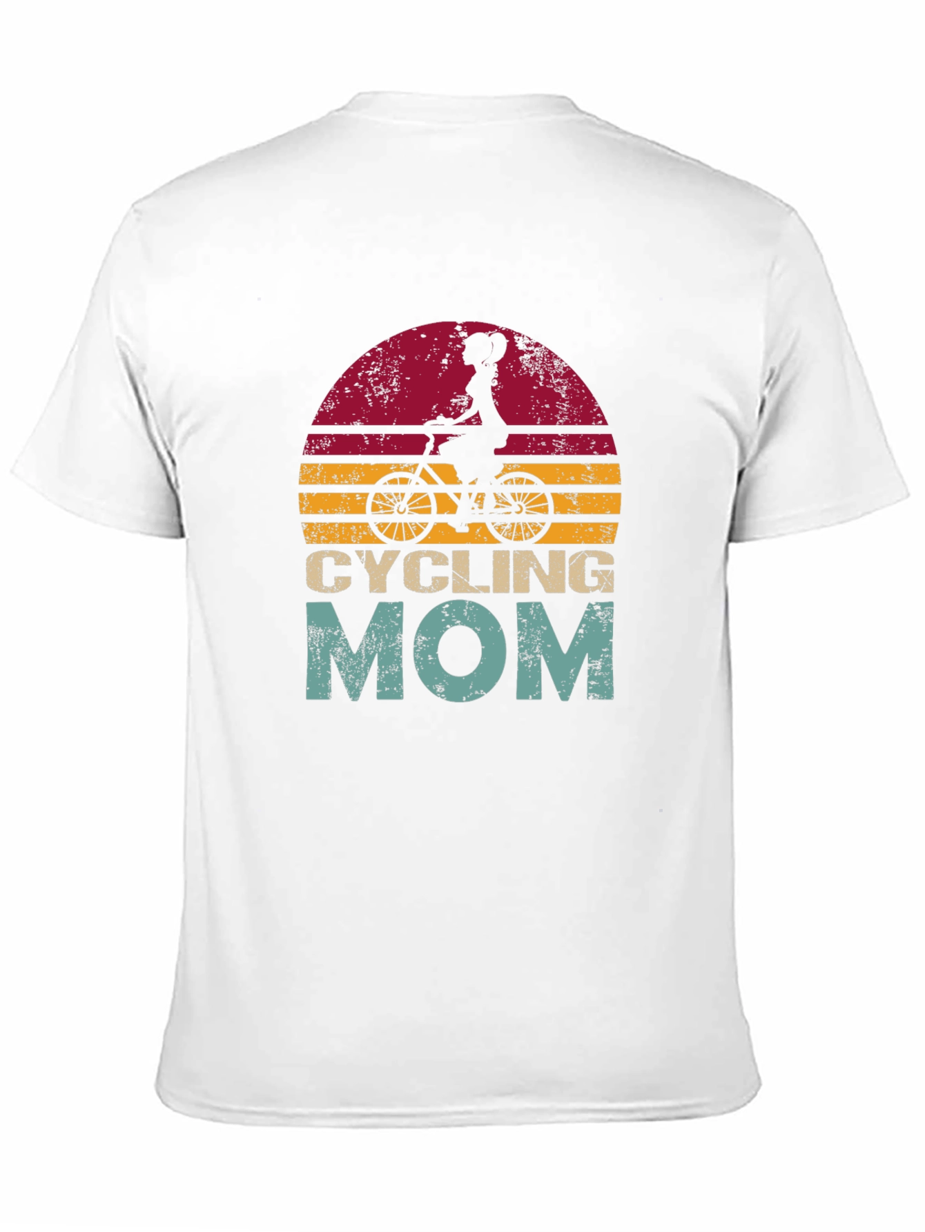 Cycling Mom Graphic T-Shirt - Retro Style