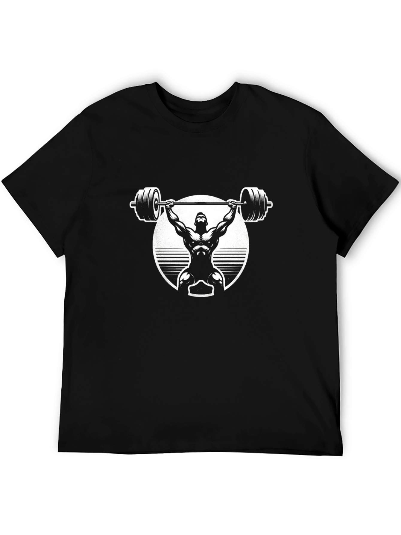 Weightlifter Graphic T-Shirt - Black Gym Apparel