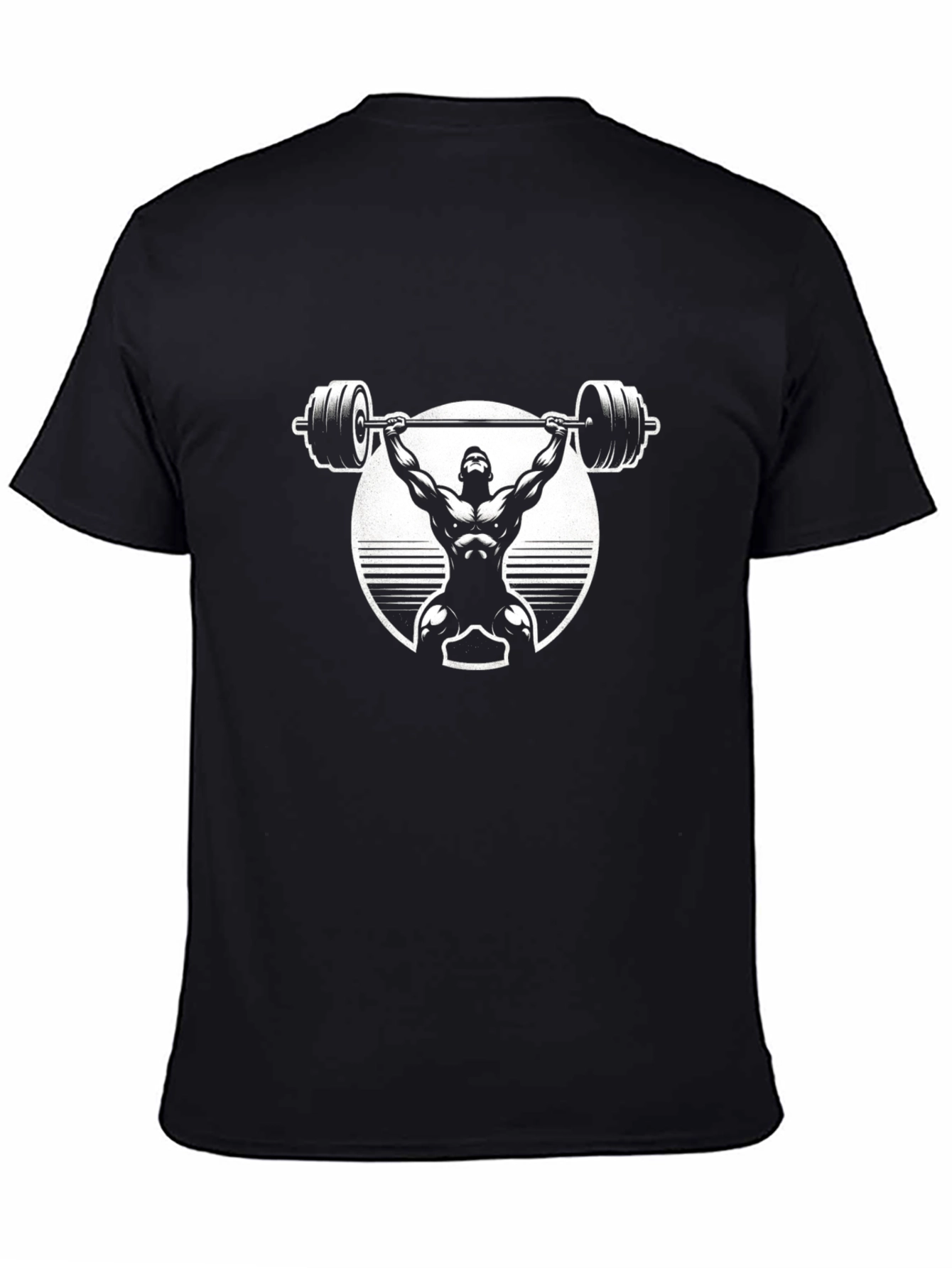 Weightlifter Graphic T-Shirt - Black Gym Apparel