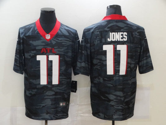 Men's Atlanta Falcons Julio Jones #11 Gray Camouflage Game Jerseys