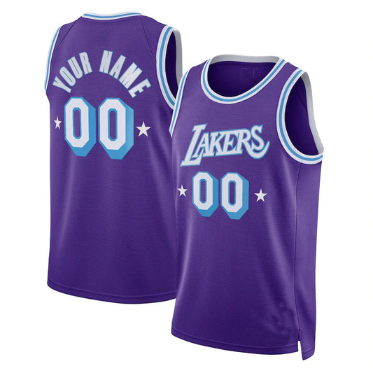 Men's Los Angeles Lakers Purple 2021/22 Swingman Custom Jerseys - City Edition
