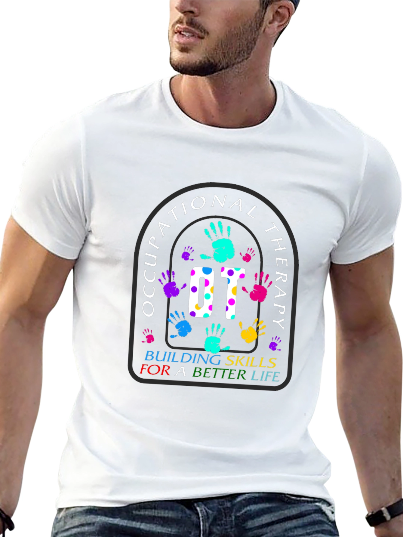 Occupational Therapy OT Handprint Graphic Tee
