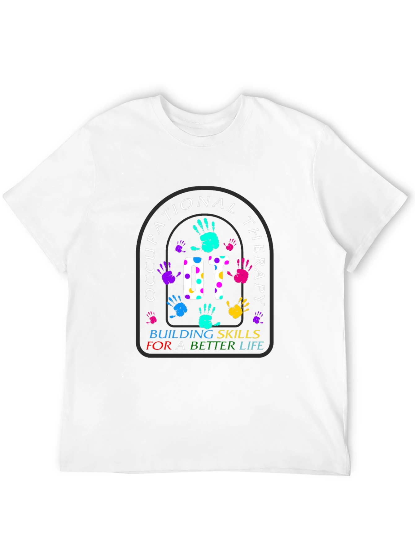 Occupational Therapy OT Handprint Graphic Tee