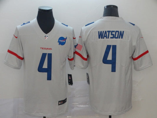 Men's Houston Texans Deshaun Watson #4 White City Edition Game Jerseys