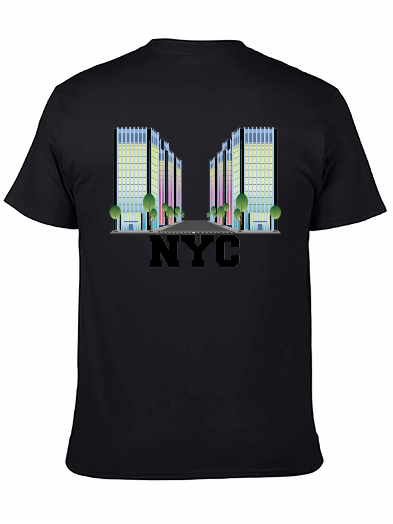 NYC Building Graphic Tee - Modern Cityscape T-Shirt