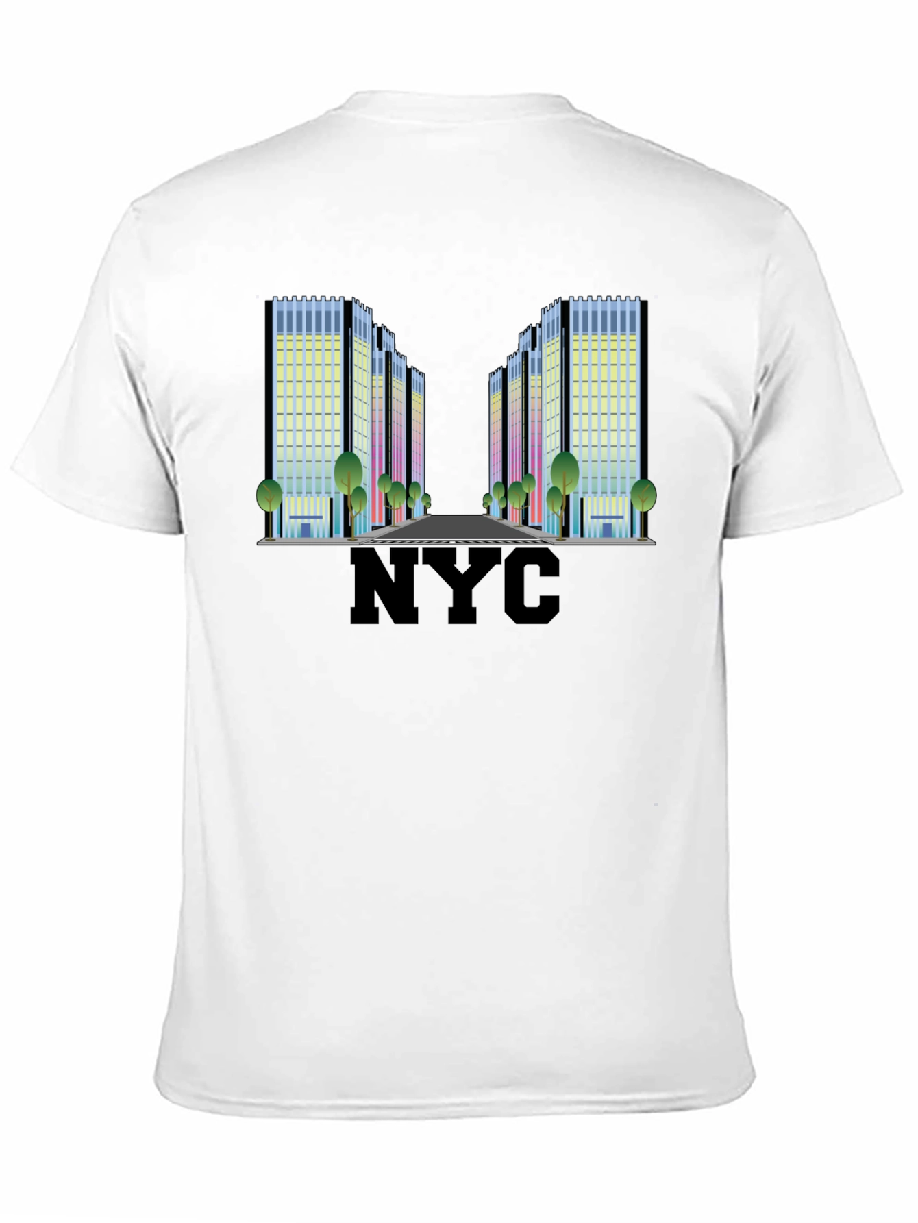 NYC Building Graphic Tee - Modern Cityscape T-Shirt