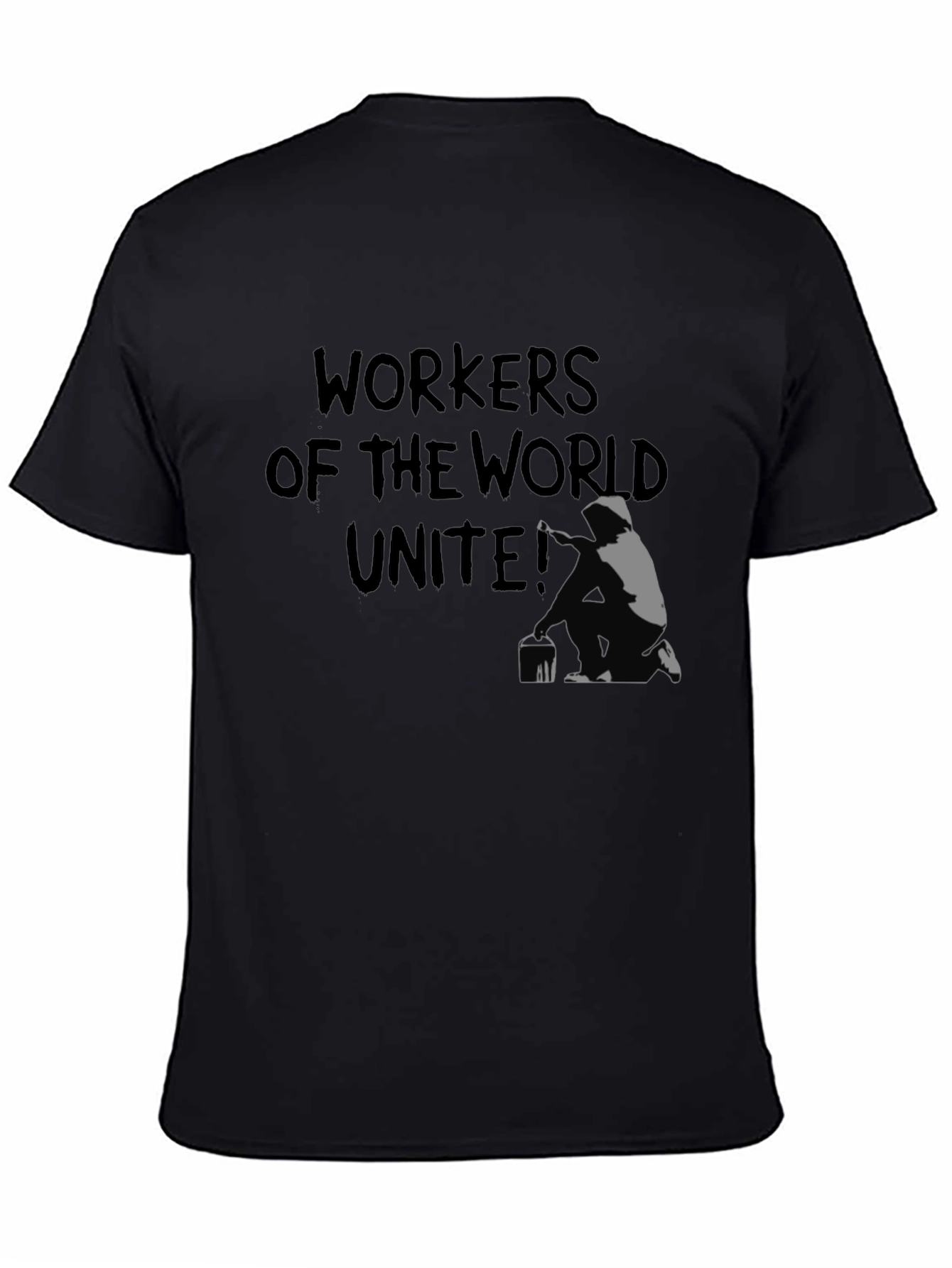 Workers Unite Graphic Tee - Street Art Style