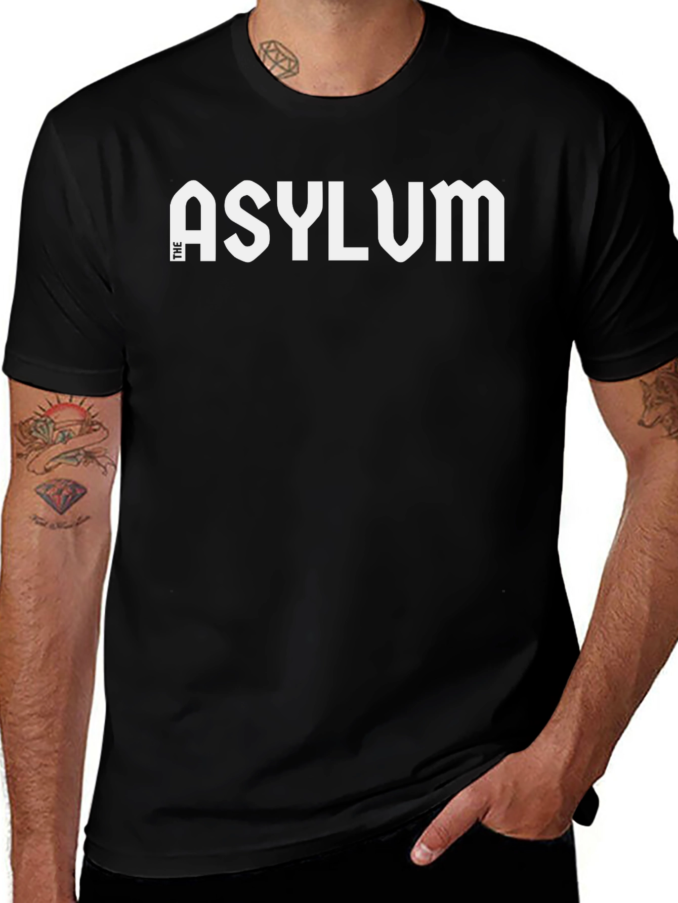 The Asylum Black Graphic Tee