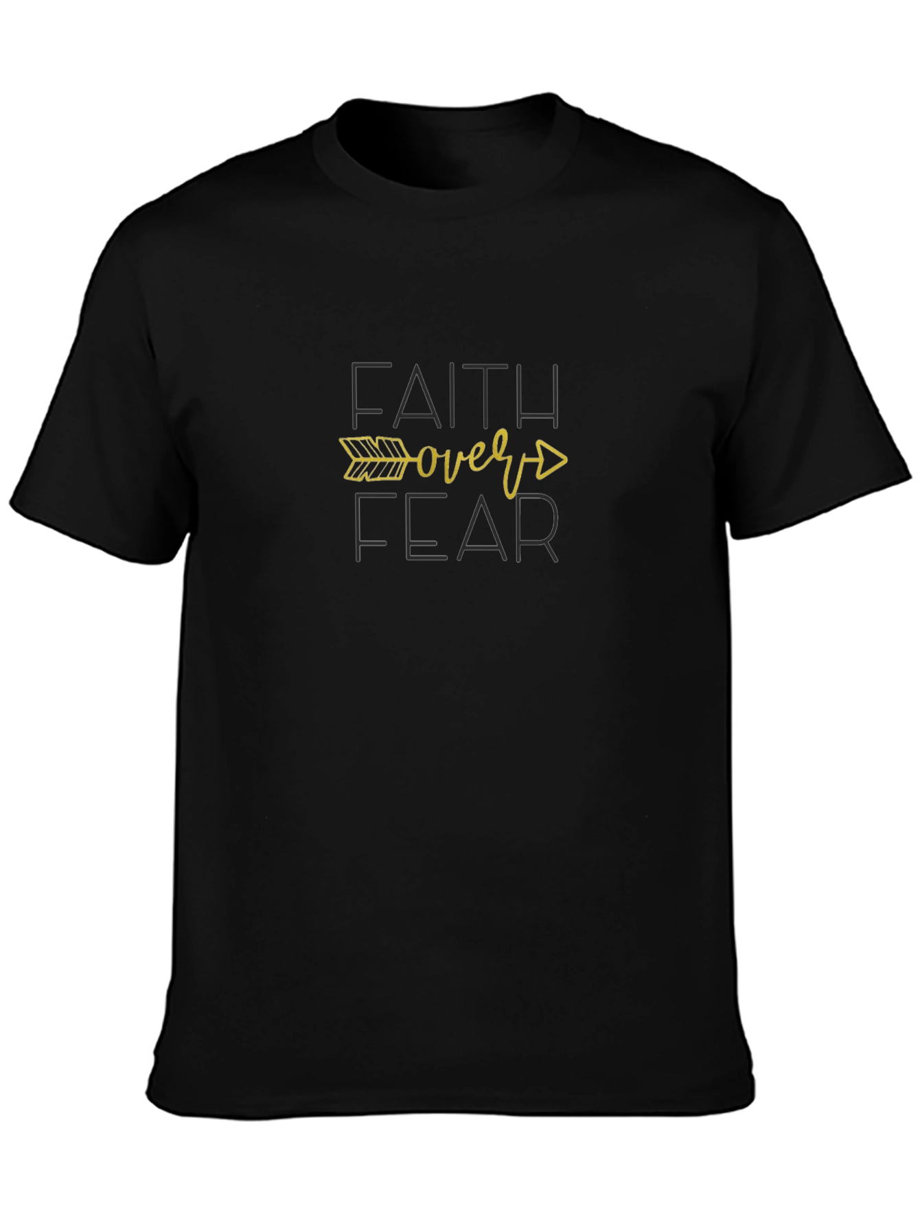 Faith Over Fear Black T-Shirt