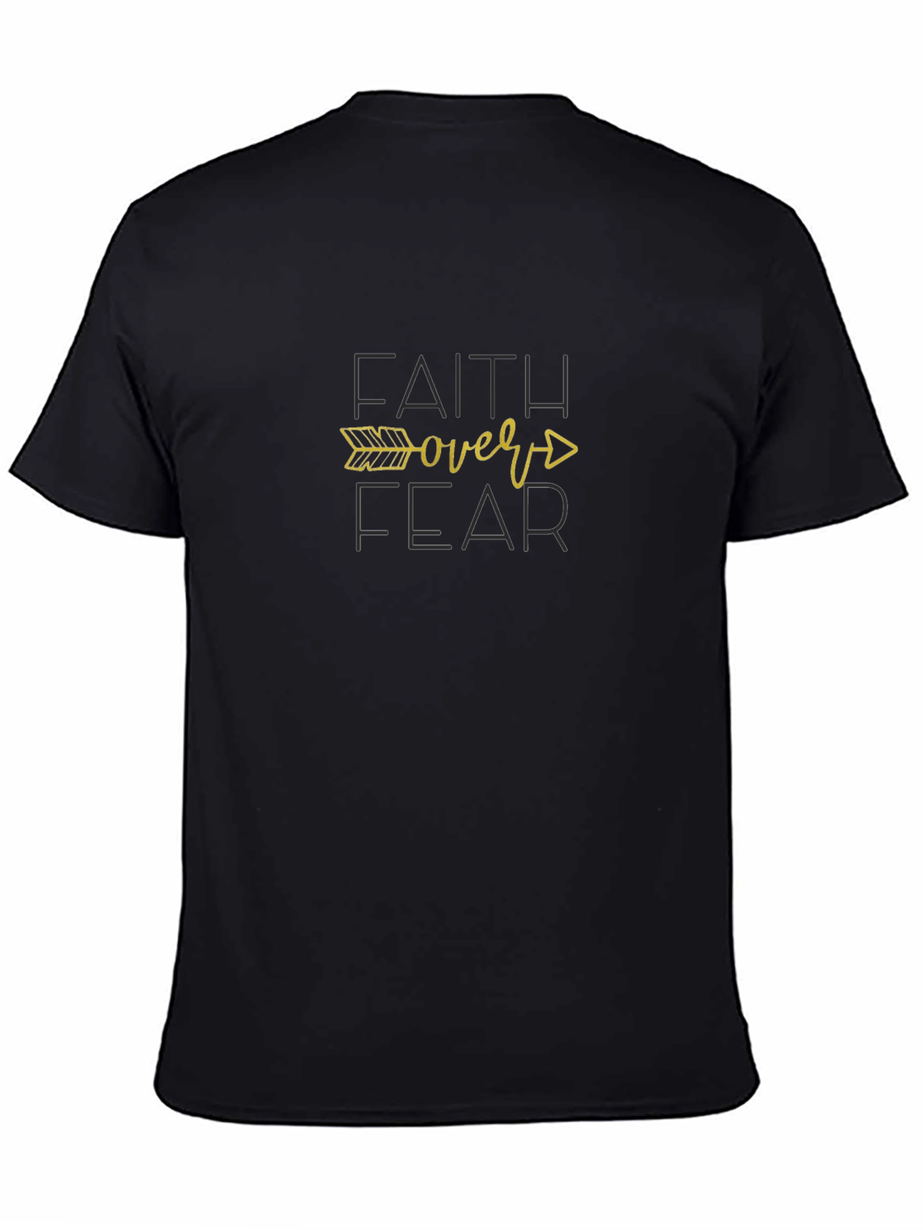 Faith Over Fear Black T-Shirt
