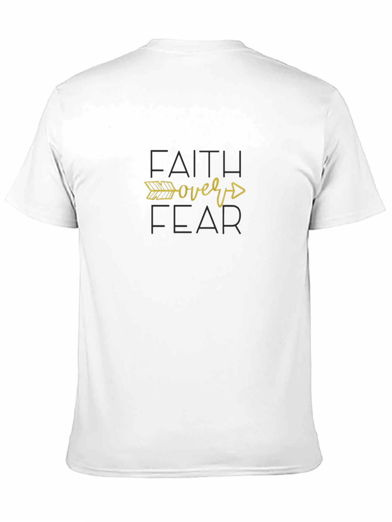 Faith Over Fear Black T-Shirt