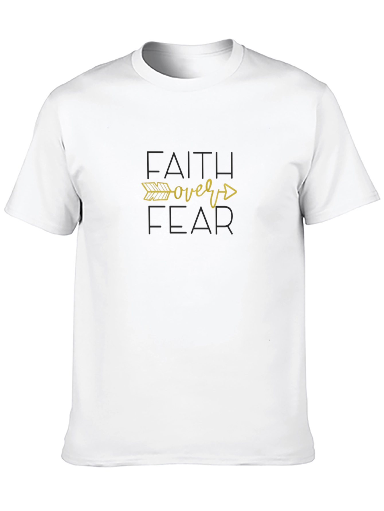 Faith Over Fear Black T-Shirt