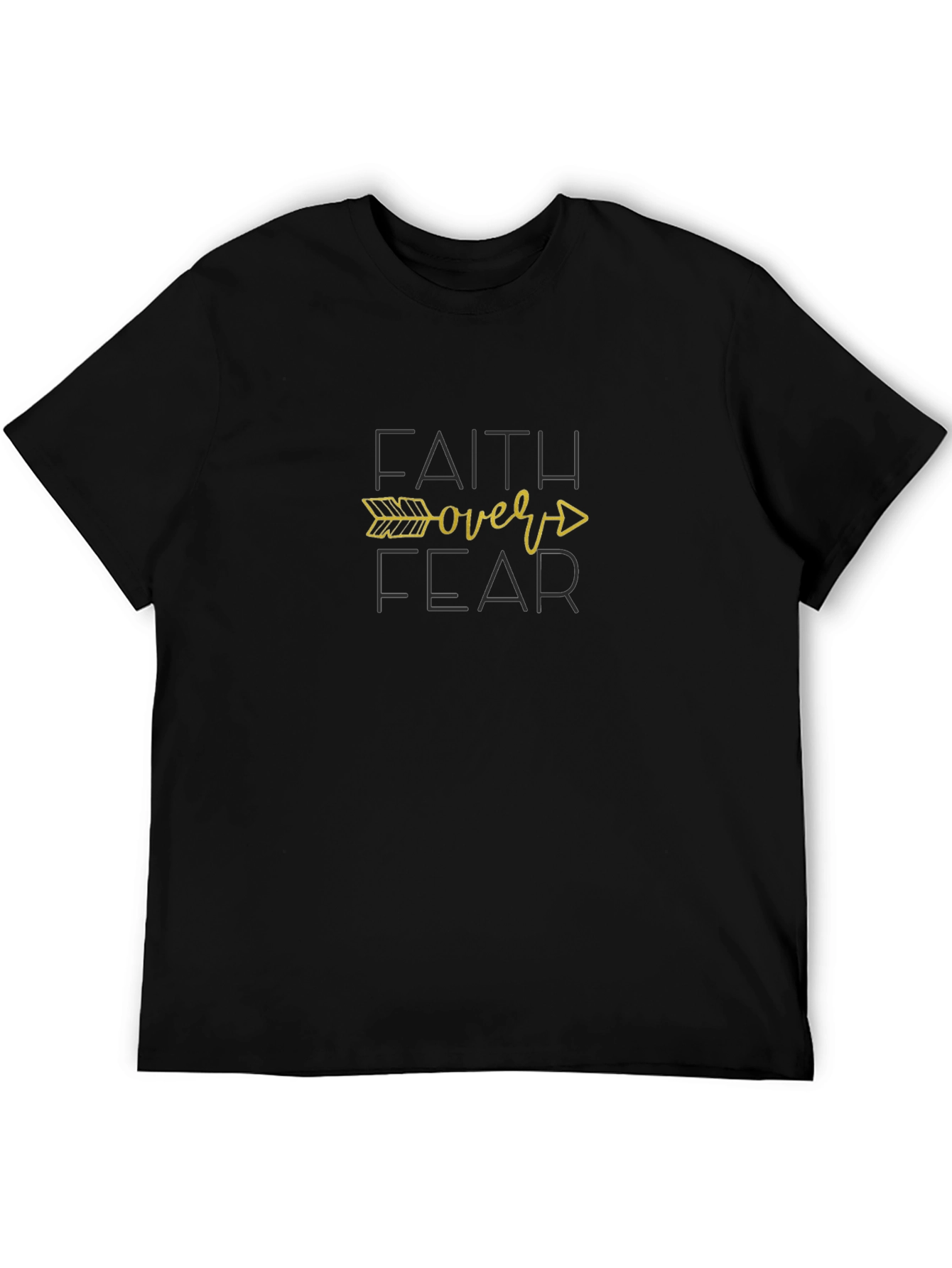 Faith Over Fear Black T-Shirt