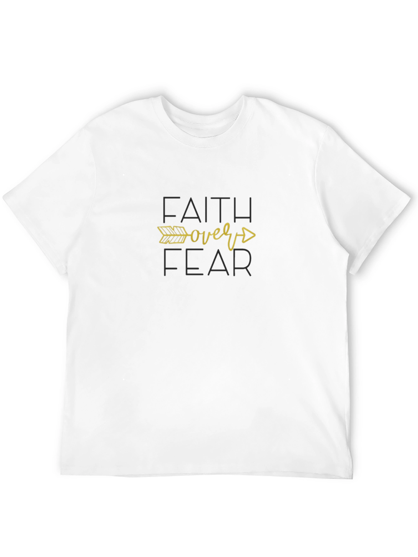 Faith Over Fear Black T-Shirt