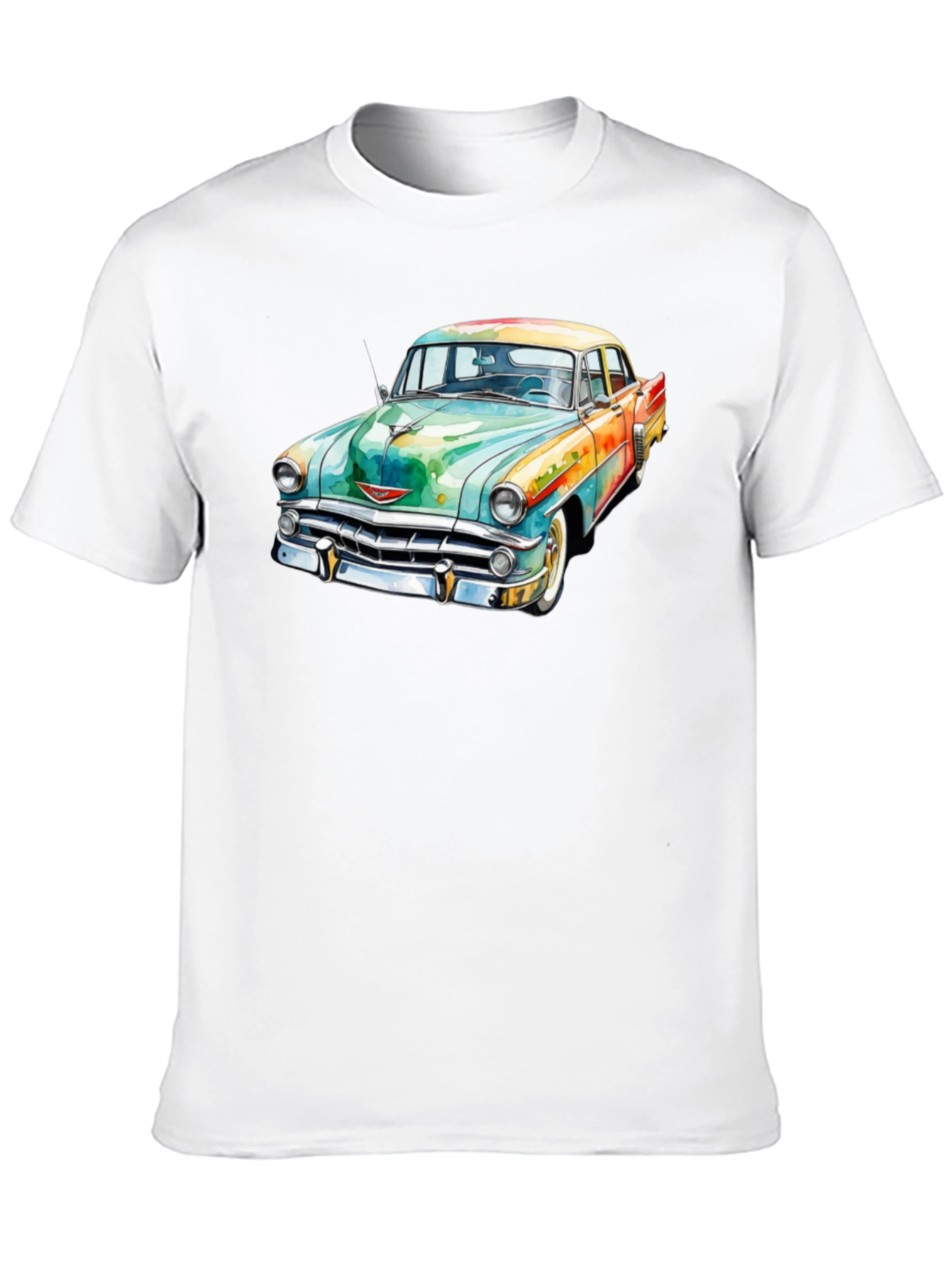 Classic Car Graphic T-Shirt - Mens Black Tee