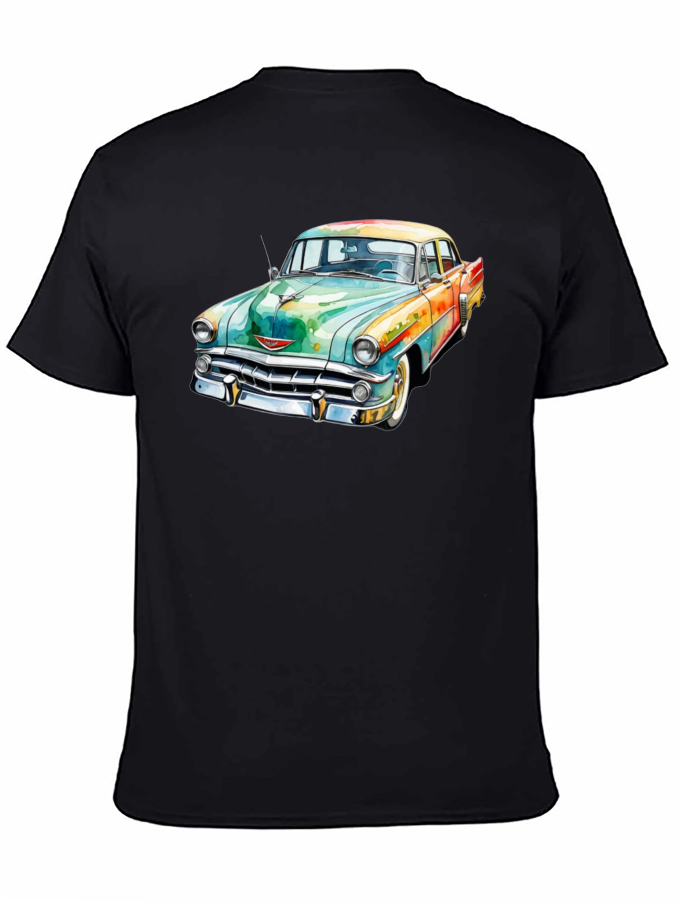 Classic Car Graphic T-Shirt - Mens Black Tee