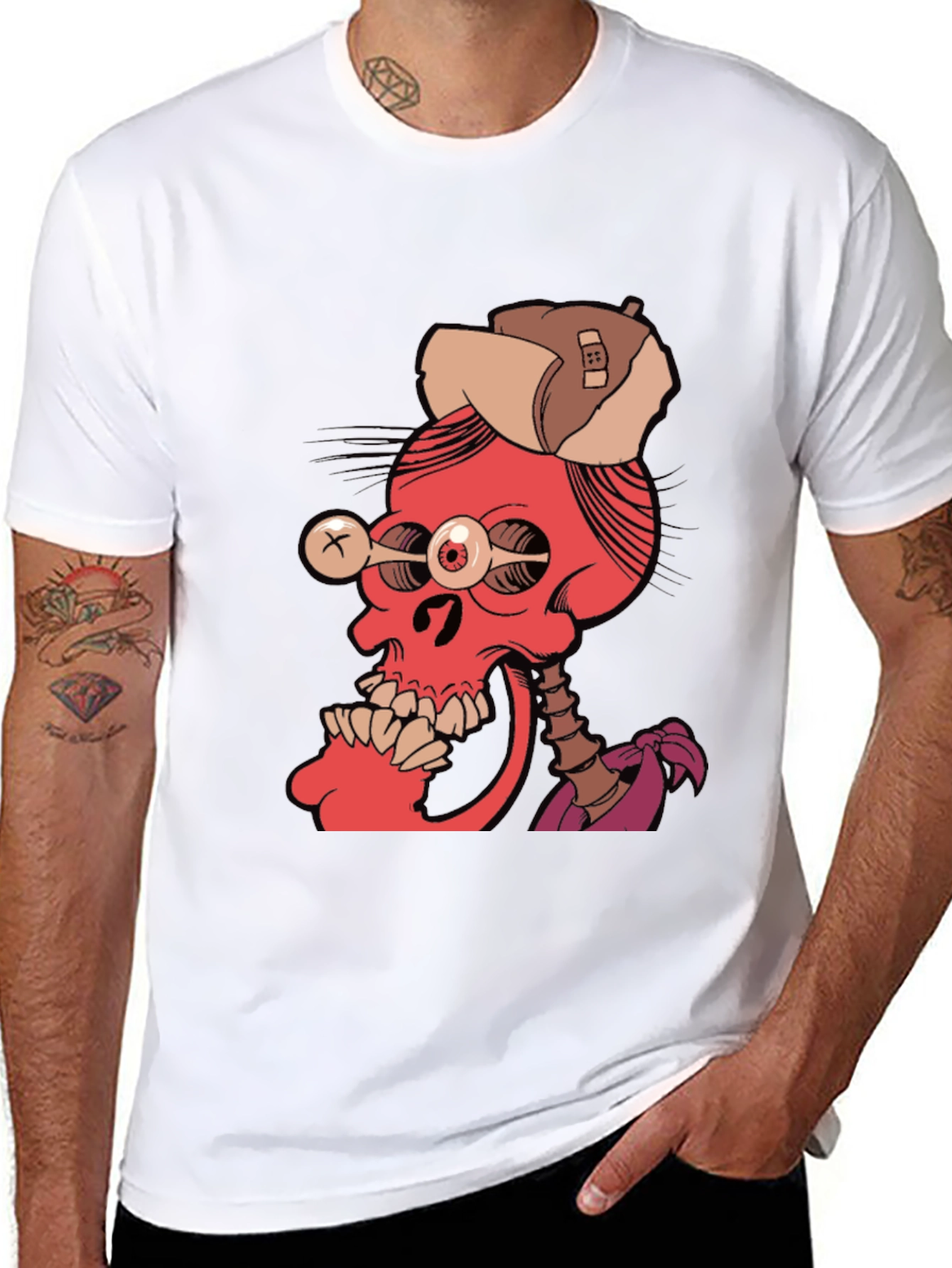 Edgy Skeleton Graphic Tee