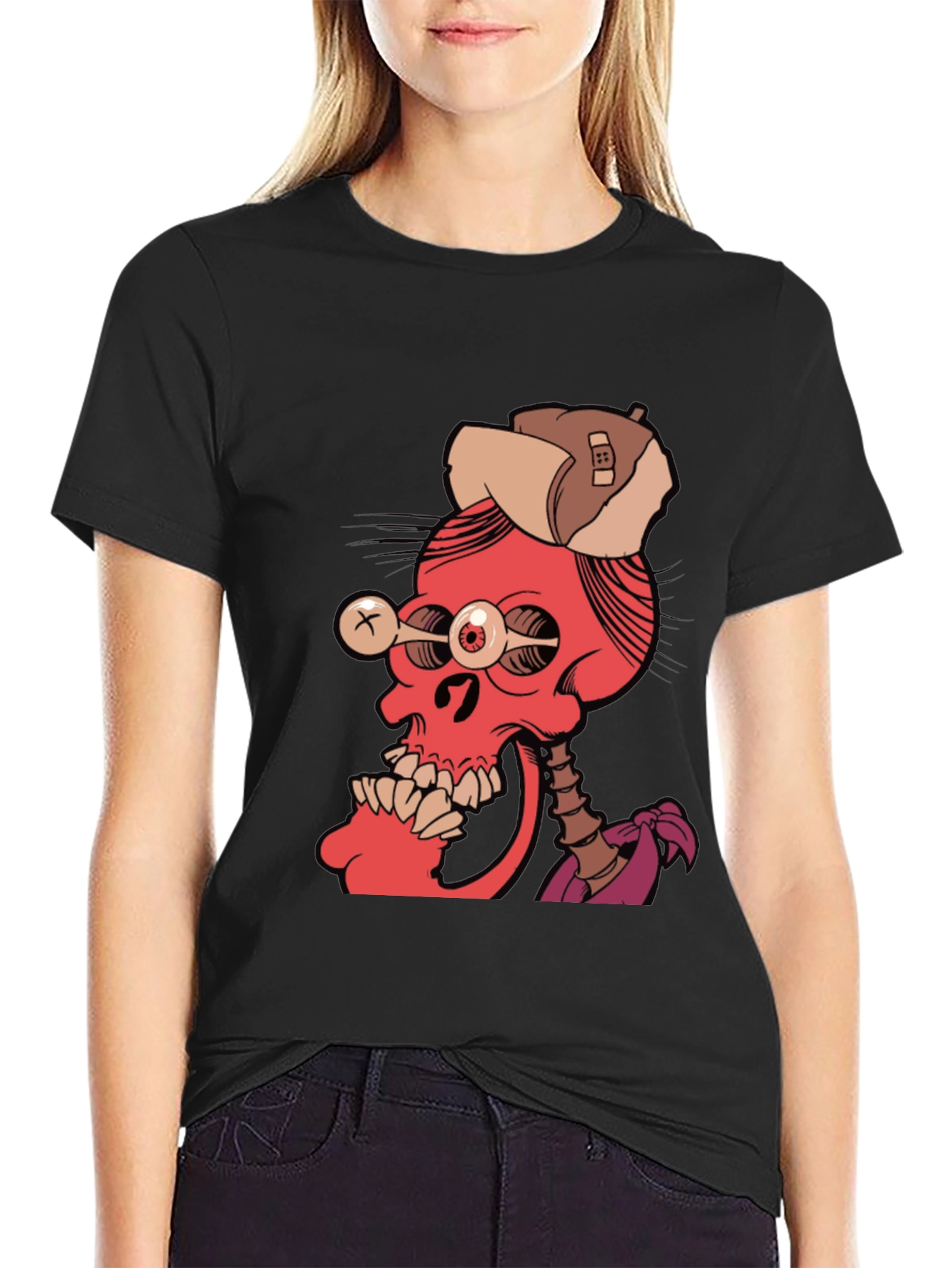 Edgy Skeleton Graphic Tee